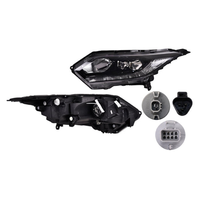 Faro Izquierdo para Honda Hr-V 2018 LED Halógeno Con motor Fondo cromado Eléctrico