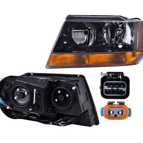 Faro Cuarto Ambar Fondo Negro S/Foco Depo Izquierdo P/ Jeep Grand Cherokee 1999-2004