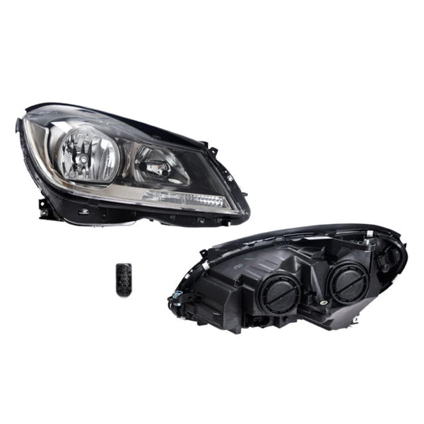 Faro Mc Clase C 12-13 Fondo Gris Tyc Der P/ Mercedes Benz Clase C 2012-2013