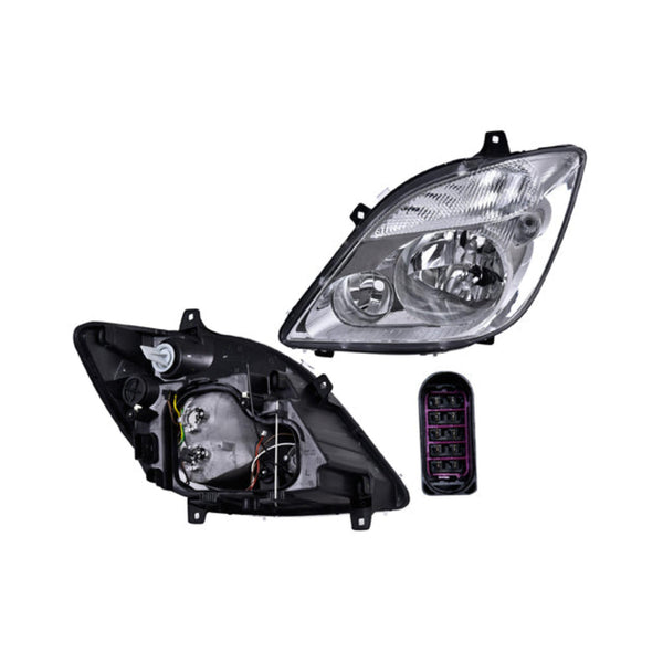 Faro Mc Sprinter 07-13 Electrico C/Faro Niebla P/10 Pines S/Foco Depo Izq P/ Mercedes Benz Sprinter 2007-2013