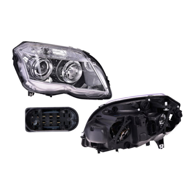 Faro Mc Glk 09-12 Electrico C/Motor Fondo Negro P/Foco Halogeno S/Foco Depo Der P/ Mercedes Benz Glk 2009-2012
