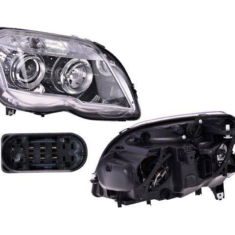 Faro Mc Glk 09-12 Electrico C/Motor Fondo Negro P/Foco Halogeno S/Foco Depo Der P/ Mercedes Benz Glk 2009-2012