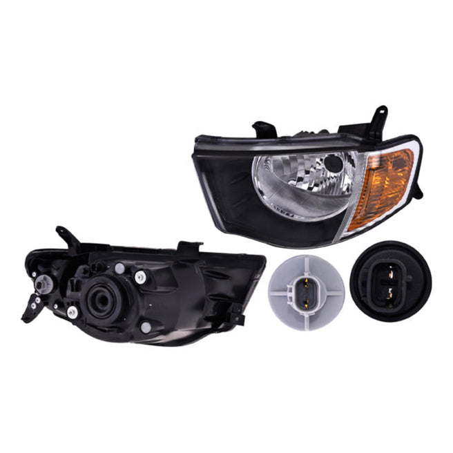 Faro Mt L200 08-15 Manual C/Cuarto Amab P/Foco Halogeno S/Foco Depo Izq P/ Mitsubishi L200 2008-2015