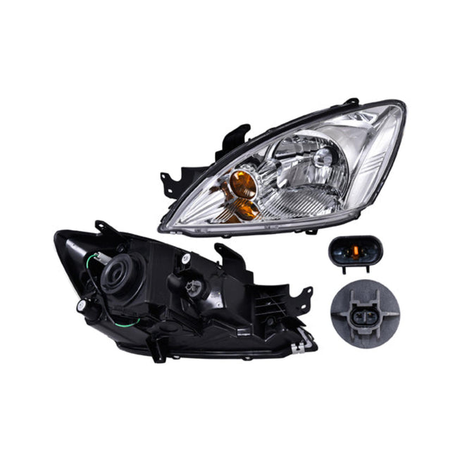 Faro Mt Lancer 04-07 Manual C/Cuarto Blanco P/Foco Halogeno S/Foco Depo Izq P/ Mitsubishi Lancer 2004-2007