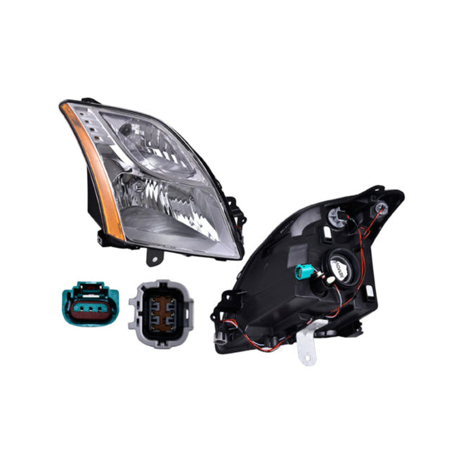 Faro Ns Sentra 10-12 Manual Fondo Cromado S/Foco Depo Der P/ Nissan Sentra 2010-2012