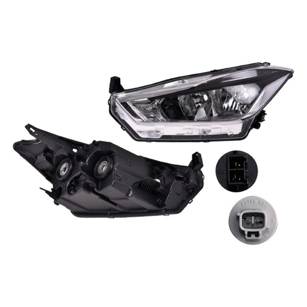 Faro Ns Kicks 17-20 Manual Sleds Sfuco Tyc Izq P/ Nissan Kicks 2017-2020
