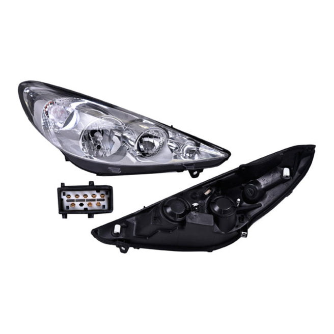 Faro Elektrik C/Motor P/Foco Halogeno S/Foco Depo Der P/ Peugeot 207 2009-2011
