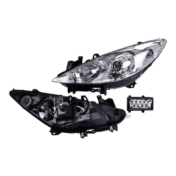 Faro Pg 307 05-08 Electrico C/Motor P/Foco Halogeno S/Foco Depo Izq P/ Peugeot 307 2005-2008