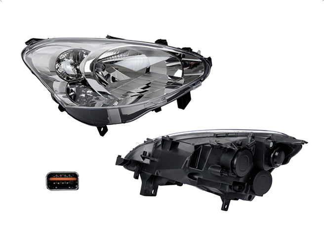 Faro Pg Partner 13-15 Electrico C/Motor P/Foco Halogeno S/Foco Depo Der P/ Peugeot Partner 2013-2015