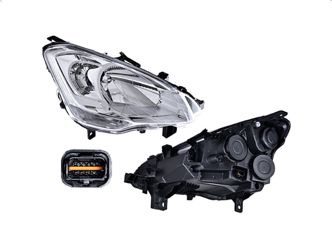 Faro Pg Partner 16-19 Electrico C/Motor P/Foco Halogeno S/Foco Depo Der P/ Peugeot Partner 2016-2019