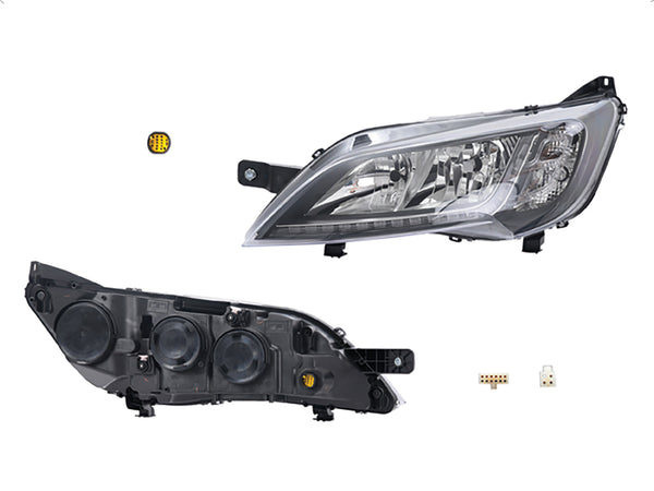 Faro Pg Manager 15-23 Electrico C/Motor C/Luz De Dia C/Leds P/Foco Halogeno S/Foco P/ Peugeot Manager 2015-2023