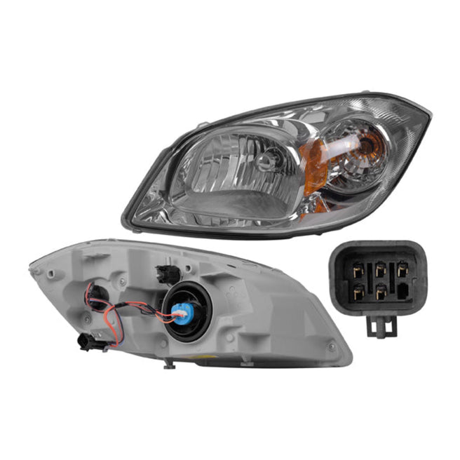 Faro Pt G5 07-09 Fondo Oscuro C/Foco S/Base Depo Izq P/ Pontiac G5 2007-2009