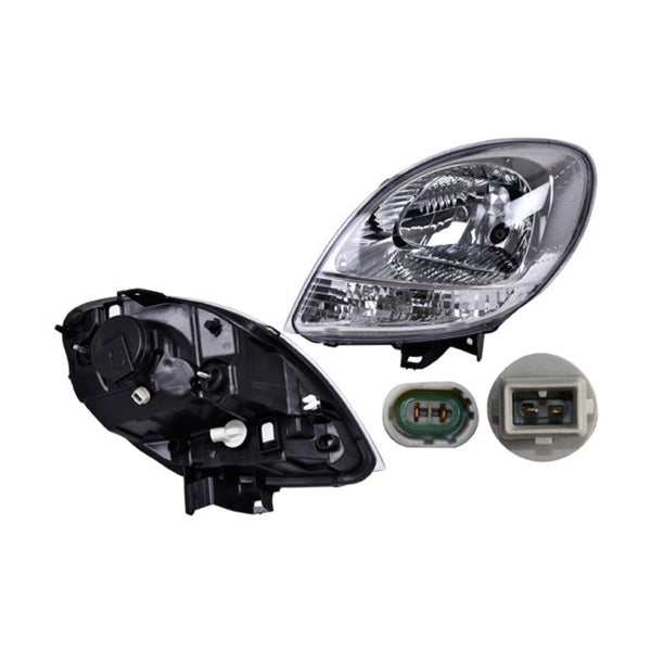 Faro Rn Kangoo 09-17 Electrico C/Cuarto Blanco S/Foco Depo Izq P/ Renault Kangoo 2009-2017