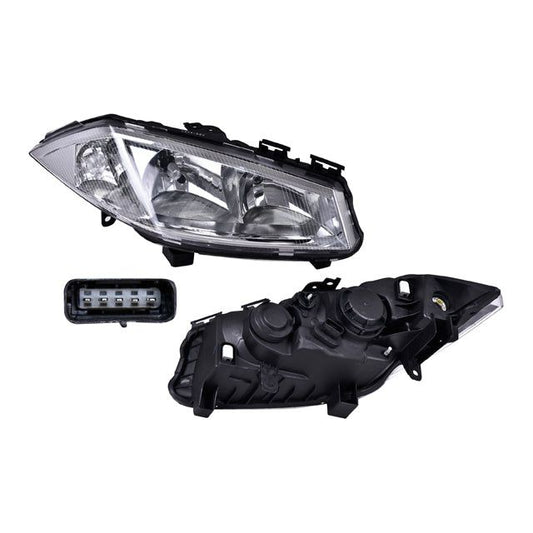 Faro Rn Megane Ii 04-06 Manual/Electrico P/ Foco Halogeno S/Foco Depo Der P/ Renault Megane 2004-2006