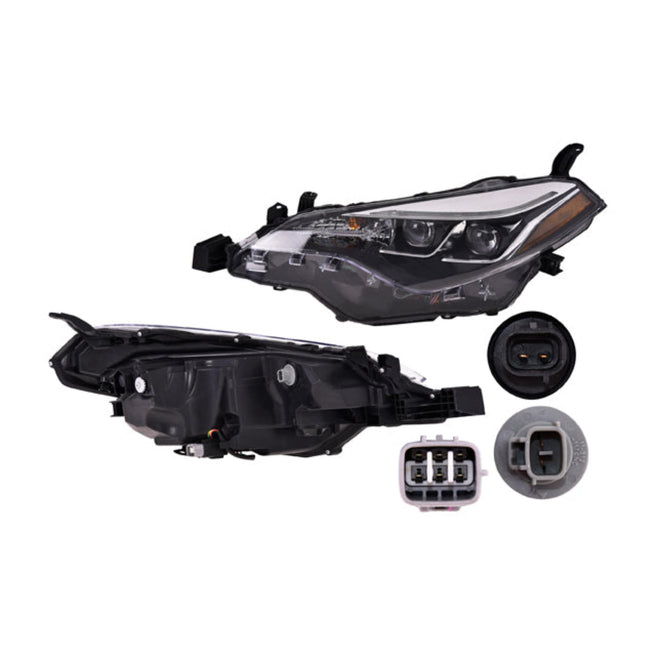Faro Ty Corolla Se 17-19 Doble Lupa Cleds C Foco Depo Izq P/ Toyota Corolla 2017-2019