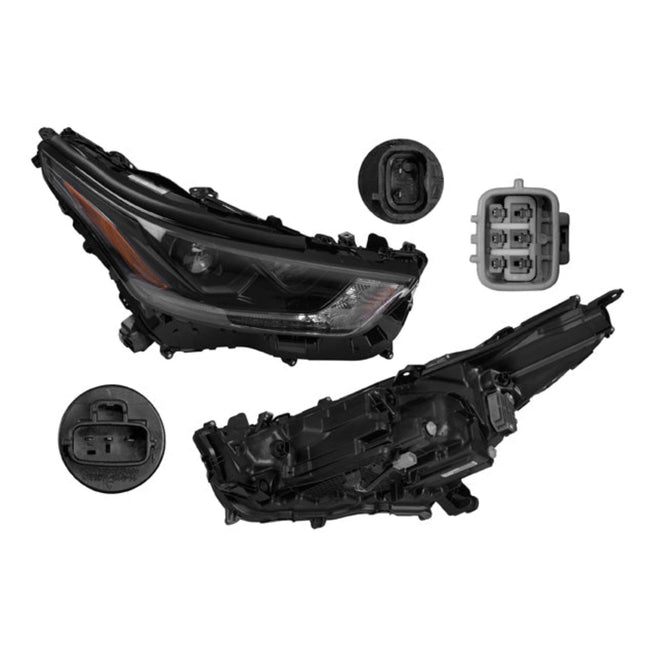Faro Ty Highlander Xse 20-24 Filo Interior Negro C/Lupa C/Leds Depo Der P/ Toyota Highlander 2020-2024