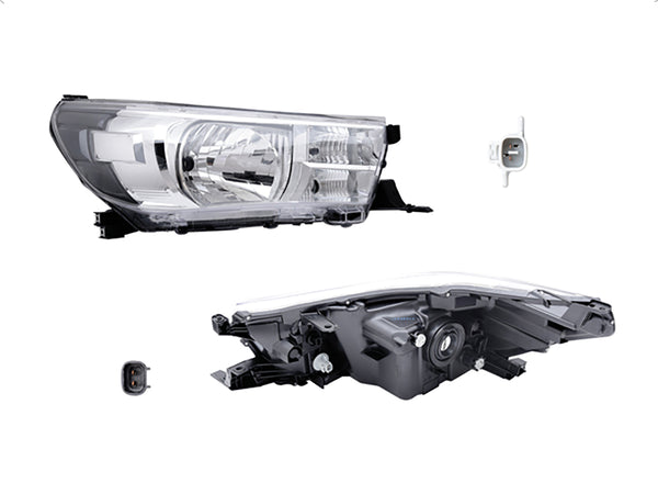 Faro Ty Hilux 16-24 Manual P/Foco Halogeno S/Foco Depo Der P/ Toyota Hilux 2016-2024