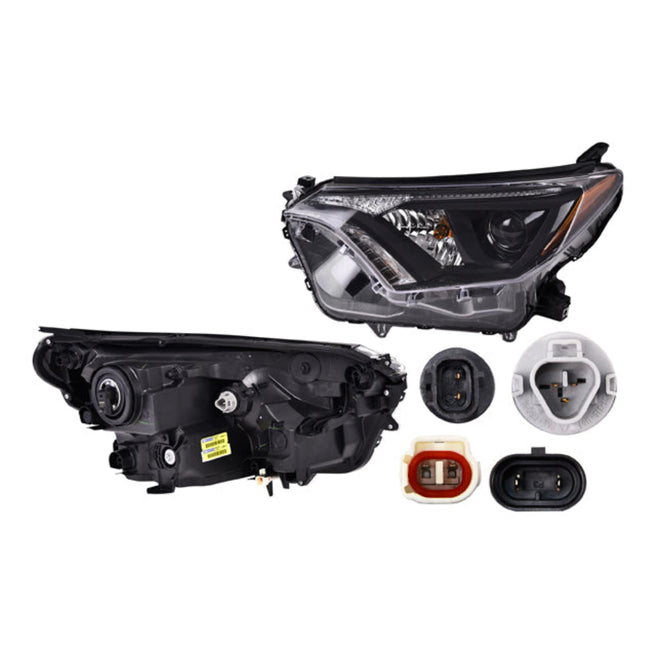 Faro Ty Rav4 16-18 Filo Negro P/Foco Halogeno C/Foco Depo Izq P/ Toyota Rav 4 2016-2018