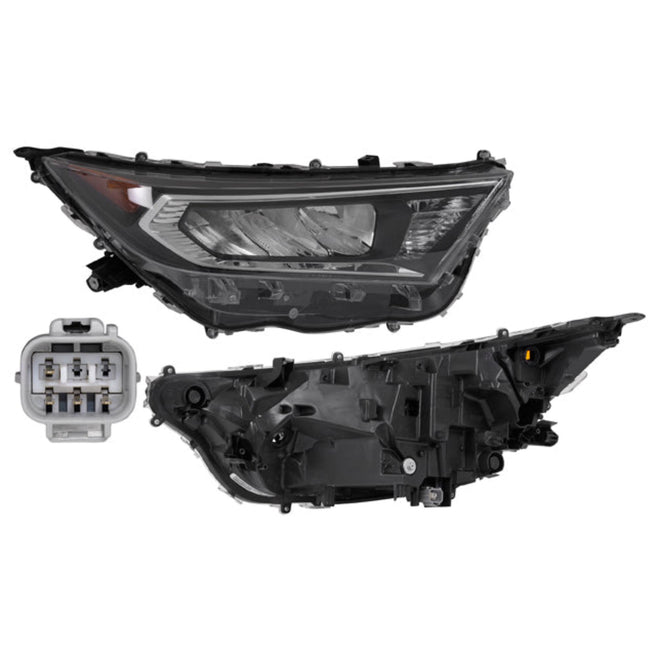 Faro Ty Rav4 20-23 Filo Cromado S/Foco Depo Der P/ Toyota Rav 4 2020-2023