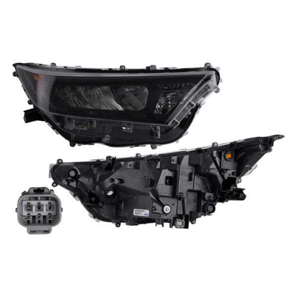 Faro Ty Rav4 20-23 Filo Negro S/Foco Depo Der P/ Toyota Rav 4 2020-2023