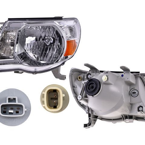 FARO TY TACOMA 05-08 S/SPORT PACKAGE NORMAL/4X4 FONDO CROMADO S/FOCO DEPO IZQ