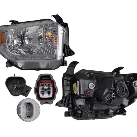 FARO TY TUNDRA PLATINUM 14-17 C/MOTOR FONDO CROMADO C/LEDS C/FOCO HALOGENO DEPO DER