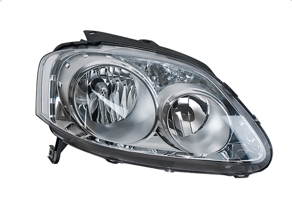 Faro Vw Crossfox 07-09 Manual Fondo Cromado Doble As P/Foco Halogeno S/Foco Depo Der P/ Volkswagen Crossfox 2007-2009