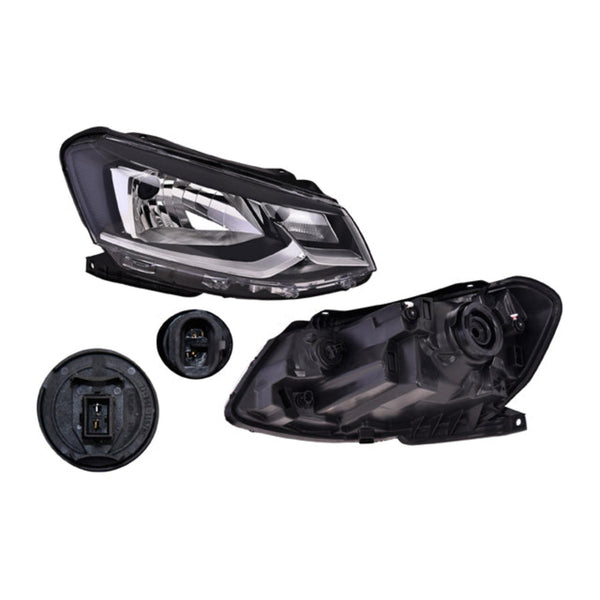 Faro Vw Gol 17-18 Filo Interior Cromado S/Foco Depo Der P/ Volkswagen Gol 2017-2018