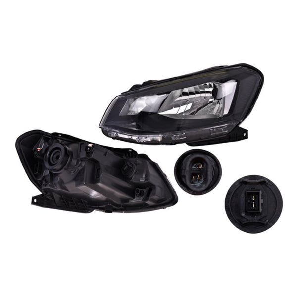 Faro Vw Gol 17-18 Filo Interior Negro S/Foco Depo Izq P/ Volkswagen Gol 2017-2018