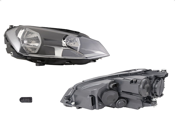Faro Vw Golf 15-17 Electrico C/Motor P/Foco Halogeno S/Foco Depo Der P/ Volkswagen Golf 2015-2017
