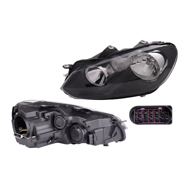 Faro Vw Golf 10-14 Electrico C/Motor S/Focos Depo Izq P/ Volkswagen Golf 2010-2014
