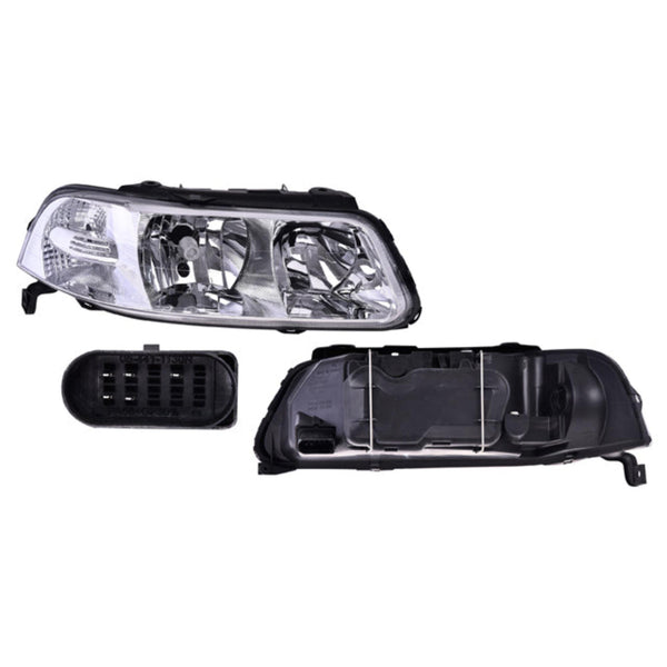 Faro Vw Pointer Gti/Sw 00-05 Doble As Fondo Cromado S/Foco Depo Der P/ Volkswagen Pointer 2000-2005
