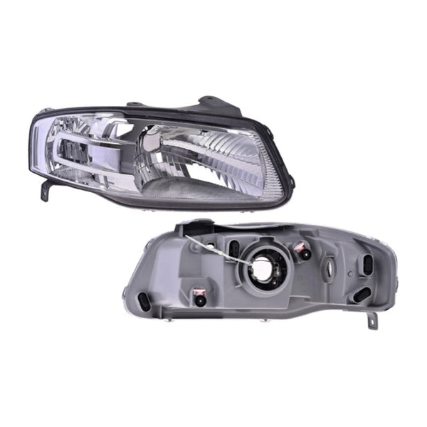 Faro Vw Pointer 06-09 Fondo Cromado P/Foco Halogeno S/Foco Depo Der P/ Volkswagen Pointer 2006-2009