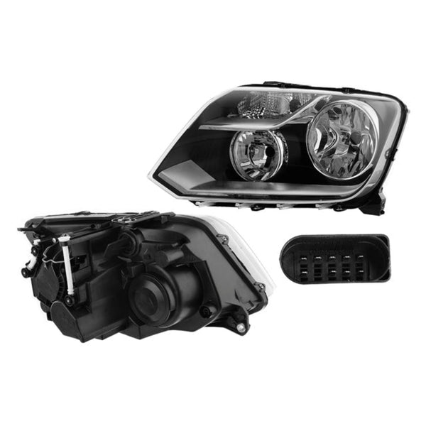 Faro Vw Amarok 11-19 Electrico C/Motor P/Foco H15 Depo Izq P/ Volkswagen Amarok 2011-2019