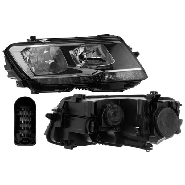 Faro Electrico Con Motor Y Leds P/ Volkswagen Tiguan 2018-2021