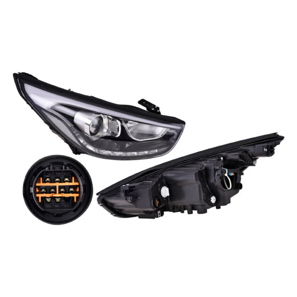 Faro Hy Ix-35 15 Electrico C Leds S Foco Depo Der P/ Hyundai Ix-35 2015-2015