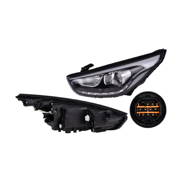 Faro Hy Ix-35 15 Electrico C/Leds S/Foco Depo Izq P/ Hyundai Ix-35 2015-2015