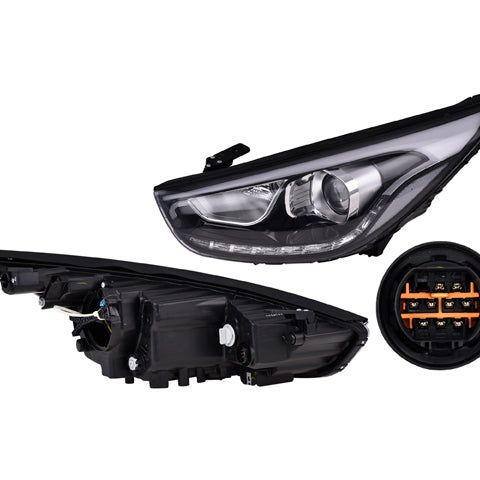 Faro Hy Ix-35 15 Electrico C/Leds S/Foco Depo Izq P/ Hyundai Ix-35 2015-2015