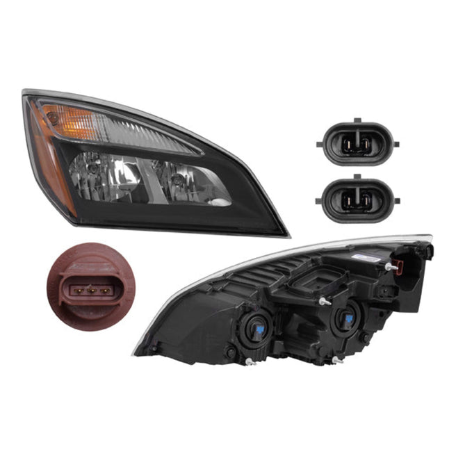 Faro Fr Cascadia 19-21 Fondo Negro C/Foco Halogeno Depo Der P/ Freightliner Cascadia 2019-2021