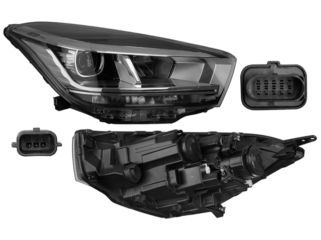 FARO CH TIGGO 4 PRO 22-24 C/LUPA C/LEDS C/MOLDURA NEGRA CN DER