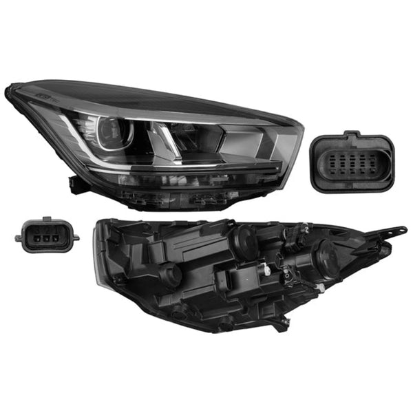 Faro Ch Tiggo 4 Pro 22-24 C/Lupa C/Leds C/Moldura Negra Cn Der P/ Chirey Tiggo 4 Pro 2022-2024