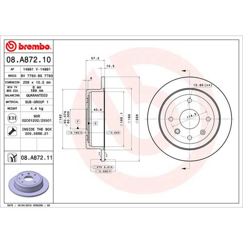 Disco De Freno Trasero Para Chevrolet Optra 2006-2010