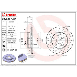 Disco De Freno Delantero Para Honda Civic 2004-2011