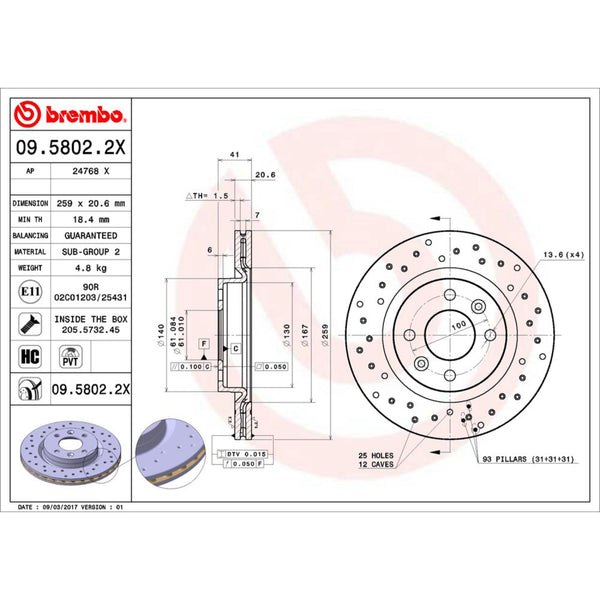 Disco De Freno Delantero Para Nissan Platina 2002-2010