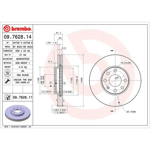 Disco De Freno Delantero Para Chevrolet Astra 2000-2008