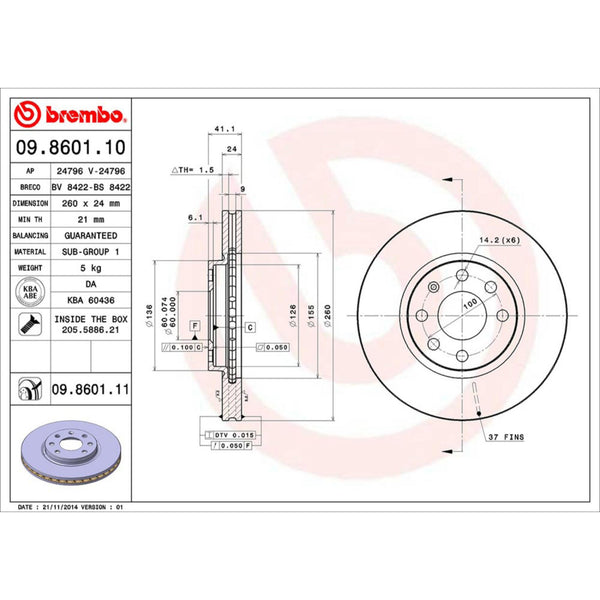 Disco De Freno Delantero Para Chevrolet Corsa 2002-2008