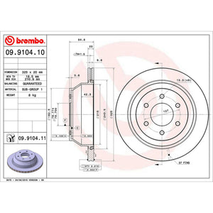 Disco De Freno Trasero Para Chevrolet Trailblazer 2002-2008