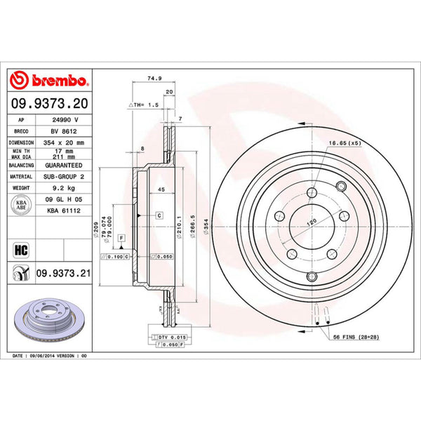 Disco De Freno Trasero Para Land Rover Range Rover 2006-2012