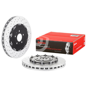 Disco de Freno Delantero para Audi Rs4 2007-2008 365 mm 34 mm de espesor 5 birlos