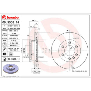 Disco De Freno Delantero Para Mercedes-Benz Sprinter 2007-2019